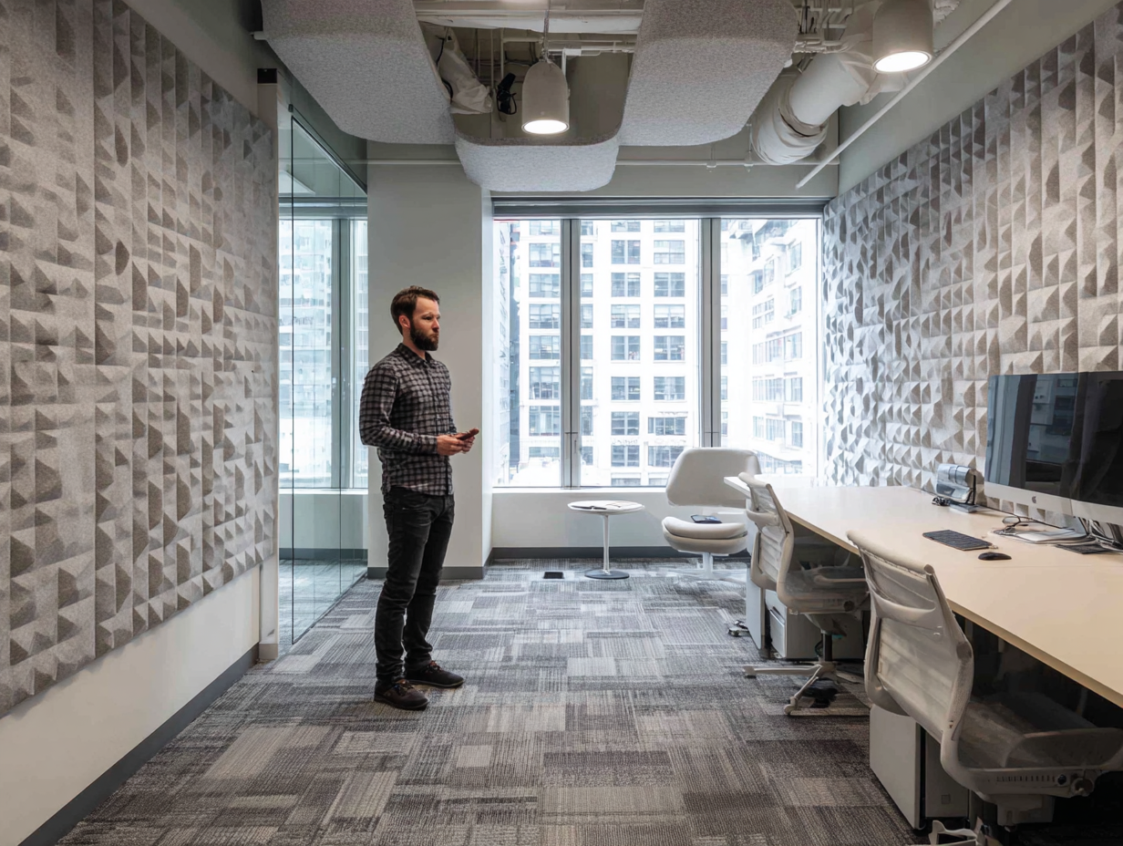 NYC office with acoustic wall panels